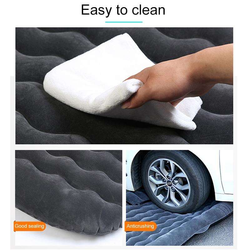 Universal Car Travel Inflatable Mattress Air Bed Camping Back Seat Couch, Size: 90 x 135cm(Grey)