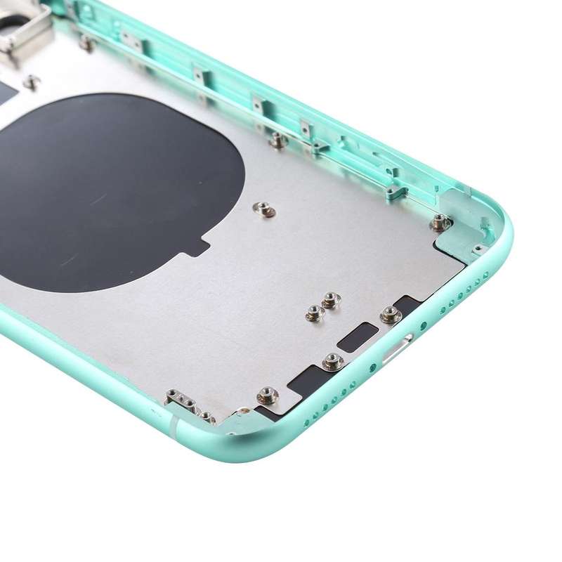 Back Housing Cover with SIM Card Tray & Side keys & Camera Lens for iPhone 11(Green)