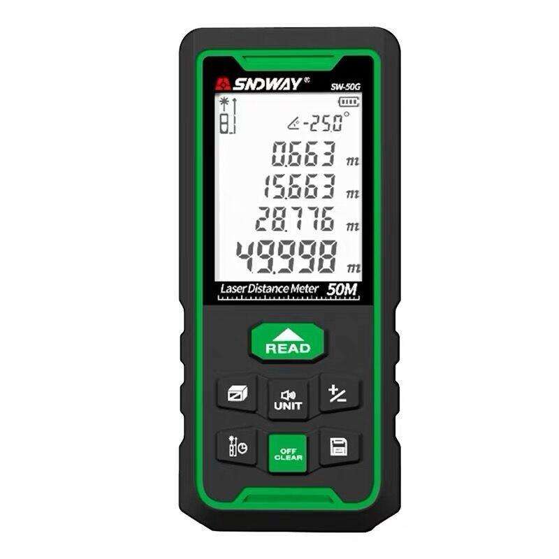 SNDWAY SW50G High-precision Indoor and Outdoor Green Laser Rangefinder, Distance: 50m