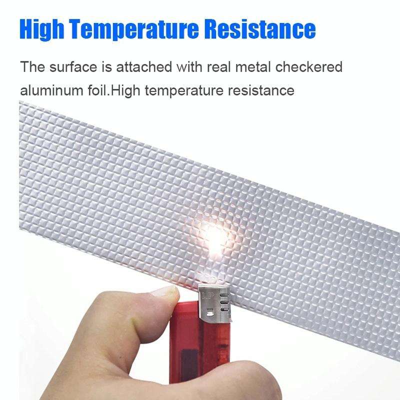1.2mm Thickness Butyl Waterproof Tape Self-Adhesive Aluminum Foil Tape, Width x Length: 10cm x 5m