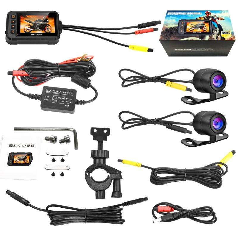 SE60 3.0 inch 1080P Waterproof HD Motorcycle DVR, Support TF Card / Cycling Video / Parking Monit...