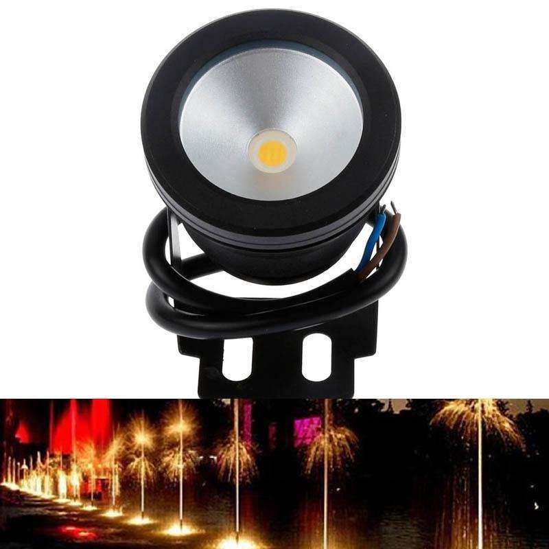 10W Swimming Pool Underwater Fountain Spotlight Timed Fish Tank Underwater Spotlight DC 12V(White...