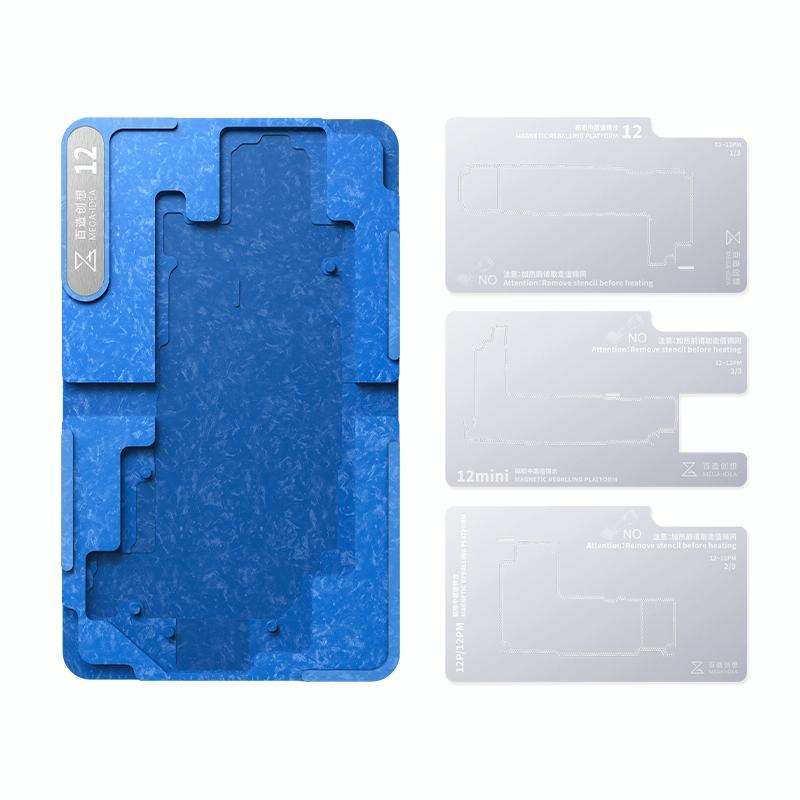 For iPhone 12 Series Qianli Mega-idea Multi-functional Middle Frame Positioning BGA Reballing Pla...