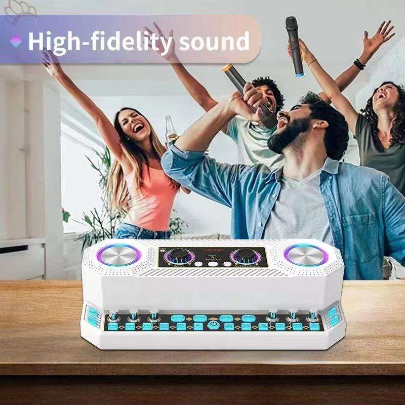 X20 Multifunction Singing Sound Card Audio Machine Square Dance Karaoke Wireless Bluetooth Speaker