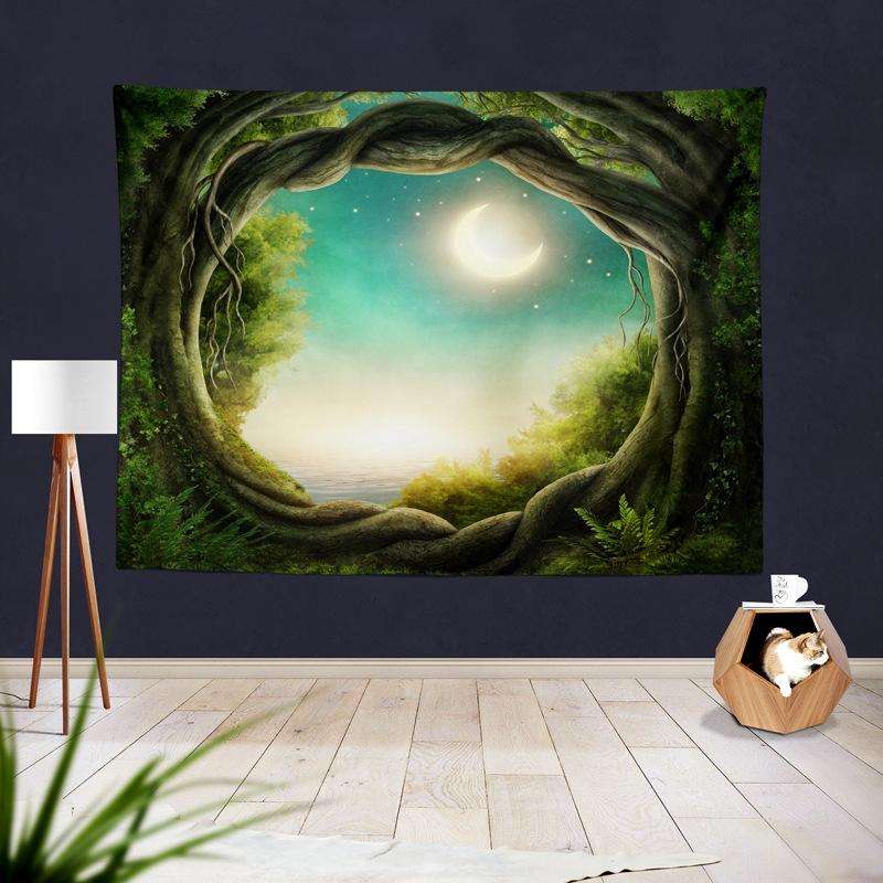 Dream Forest Series Party Banquet Decoration Tapestry Photography Background Cloth, Size: 150x200...