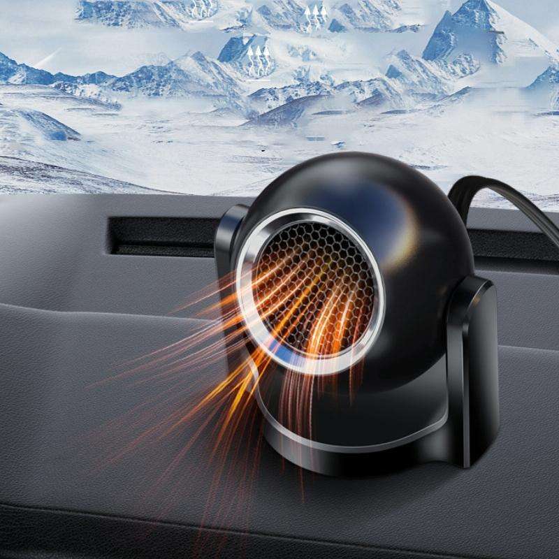 12V Winter Car-mounted Fast-heating Air Heater Window Glass Defogging Heater(White)