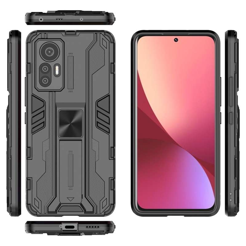 For Xiaomi 12 Lite 5G Asian and EU Version Supersonic PC + TPU Shock-proof Phone Case(Black)