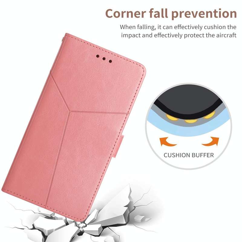 For Honor Magic4 Lite 5G Y Stitching Horizontal Flip Leather Phone Case(Rose Gold)