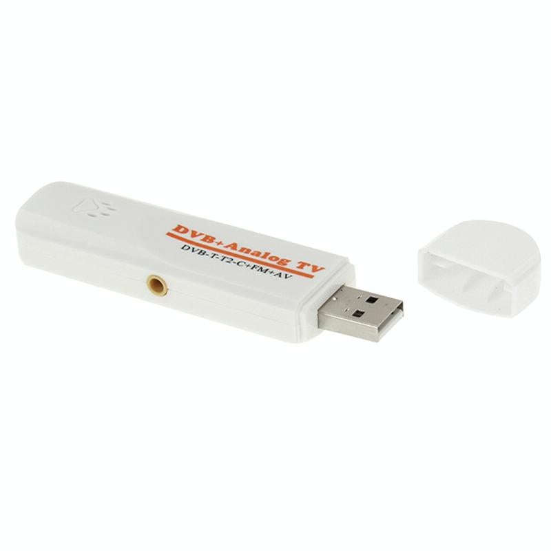 Mini Digital USB 2.0 Dual Module DVB Analog TV Stick, Support FM + AV + DVB-T / T2 / C