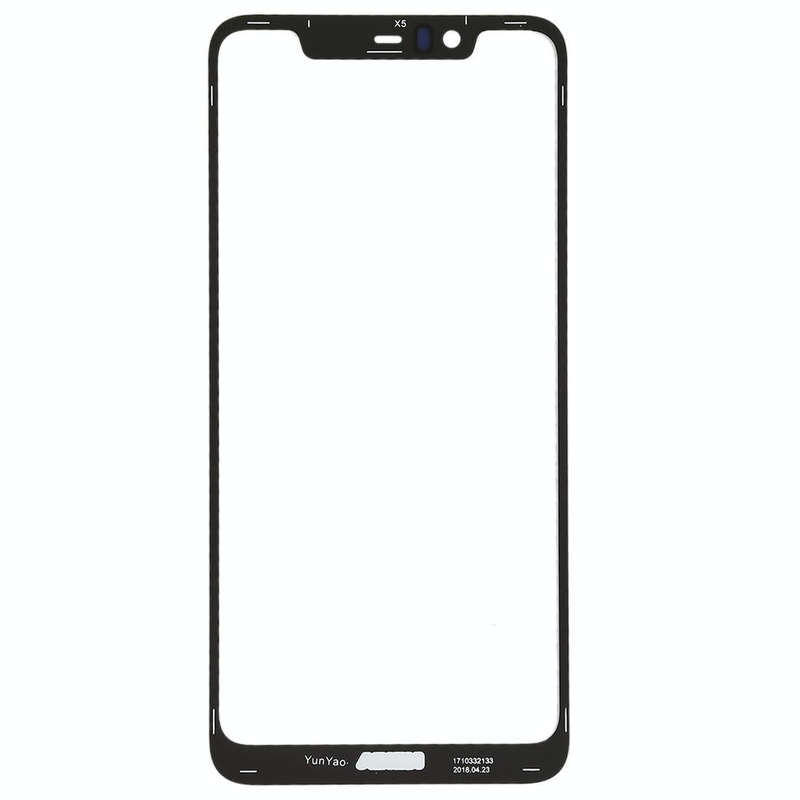 Front Screen Outer Glass Lens for Nokia X5(Black)
