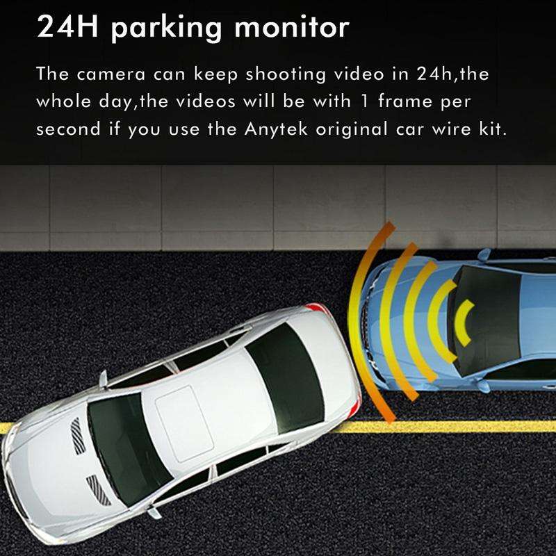 Anytek M12+ 9.66 Inch Large Screen Dual-Record Driving Recorder 2K Touch Screen Parking Video Rev...