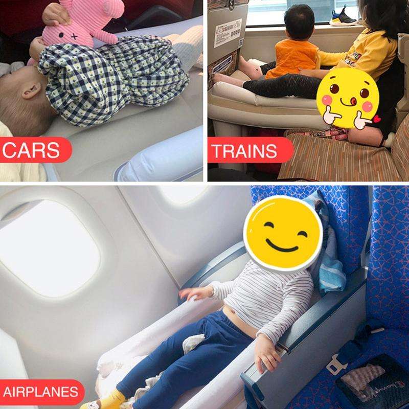 Outdoor Travel Baby Inflatable Bed Children Car Rear Folding Bed Aircraft Inflatable Mattress, Co...