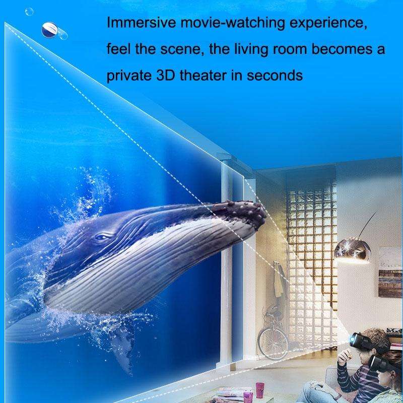 Headphone Version 3D Virtual Reality VR Glasses(Black)