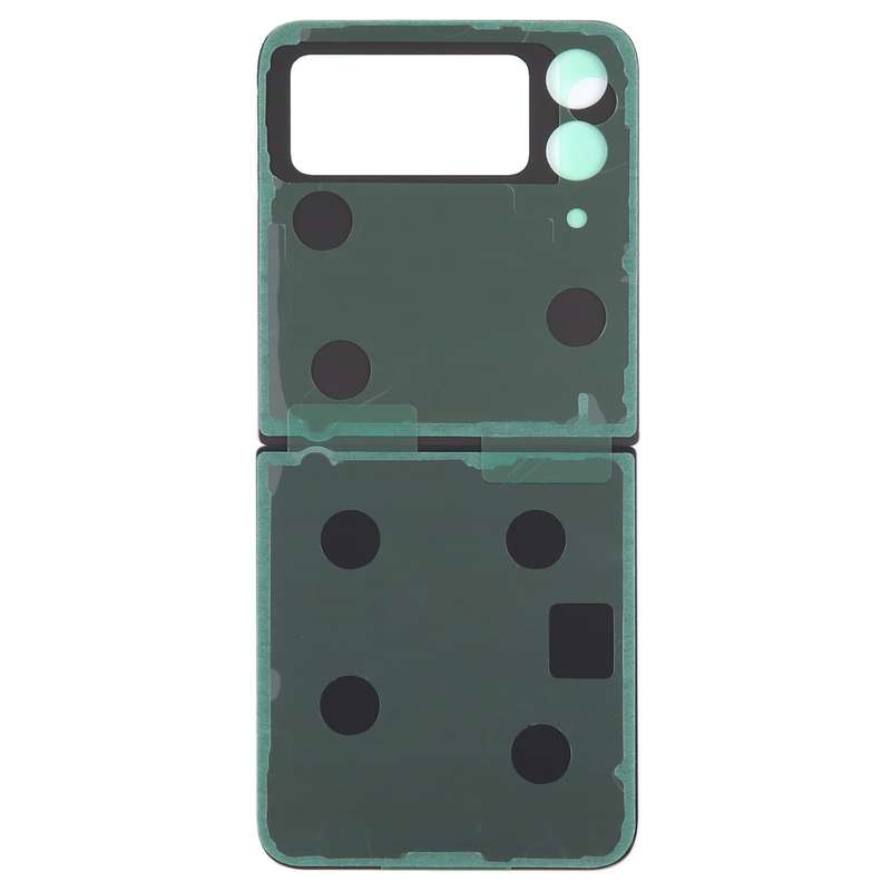For Samsung Galaxy Z Flip4 SM-F721B Battery Back Cover with Camera Lens Cover(Black)