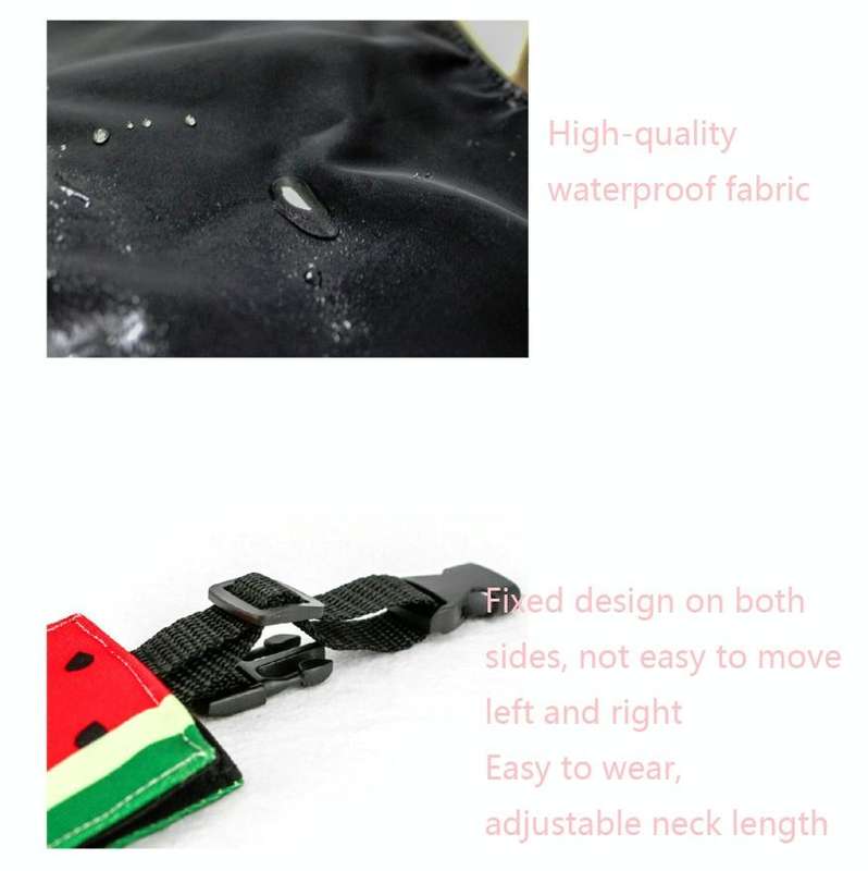 Pet Triangle Towel Three-layer Thickened Waterproof Saliva Towel, Size: S(Yellow Green)