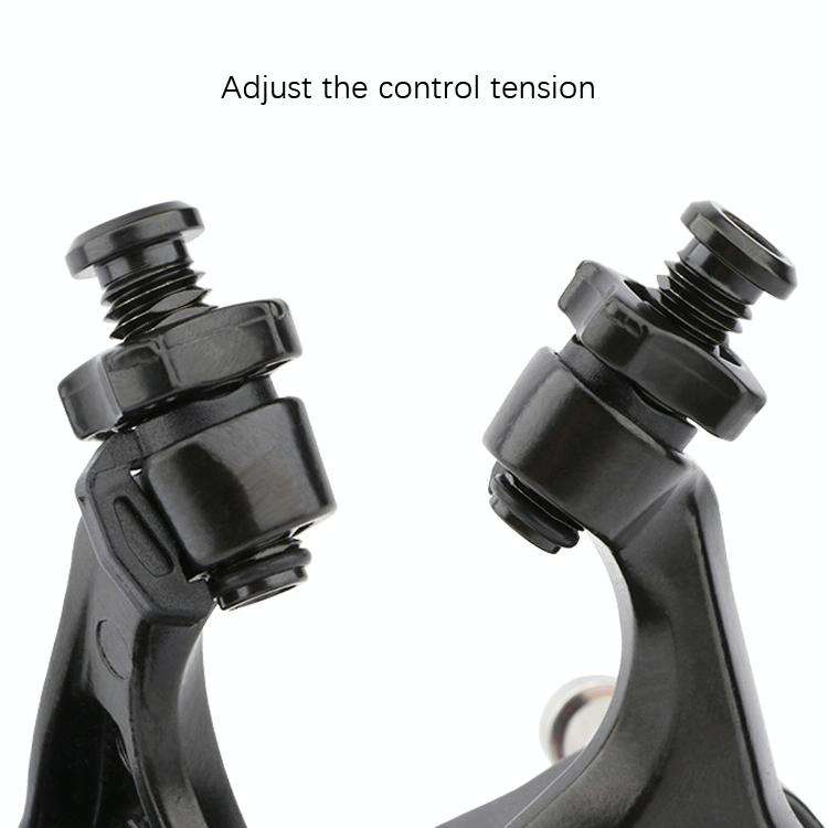 Meroca Bicycle Aluminum Alloy C Brake, Color: Black Front+Rear