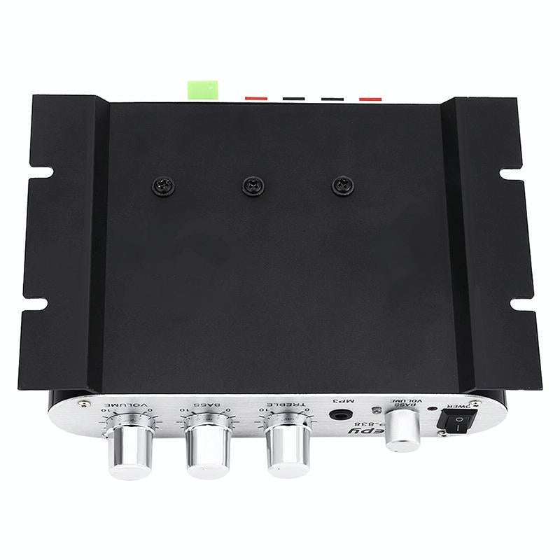Car 2.1CH HIFI Subwoofer Amplifier Audio, Support MP3(Black)
