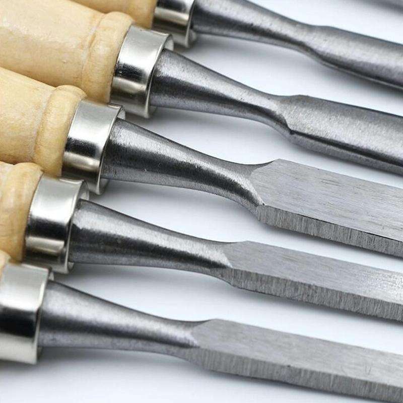 12 PCS / Set Knife Carving Knife Woodworking Chisel Root Carving Wood Carving Tools