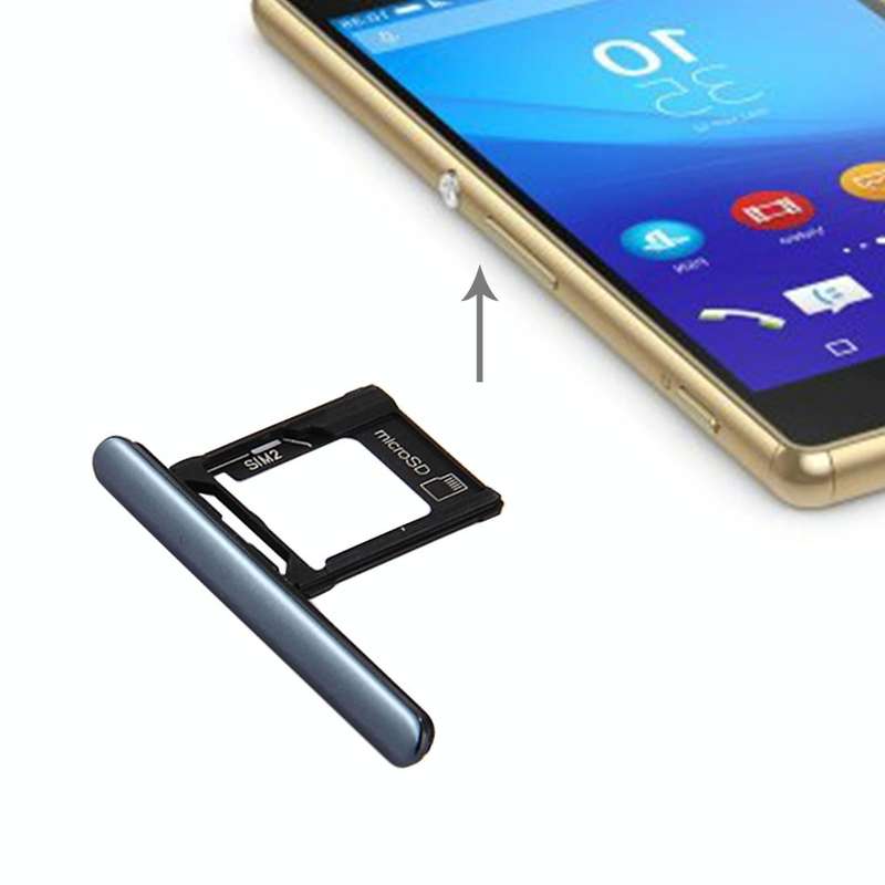Micro SD / SIM Card Tray + Card Slot Port Dust Plug for Sony Xperia XZ Premium (Dual SIM Version)...