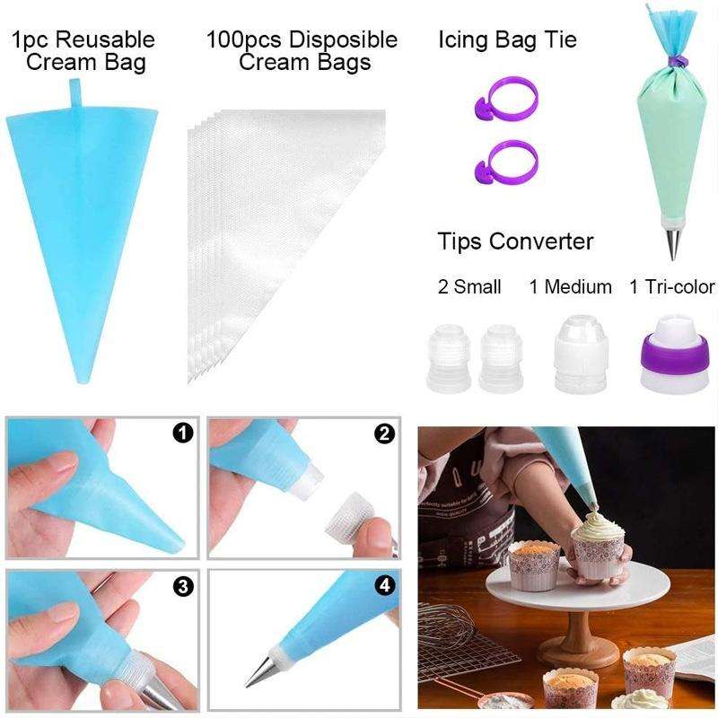 407 In 1 Cake Turntable Baking Tool Set
