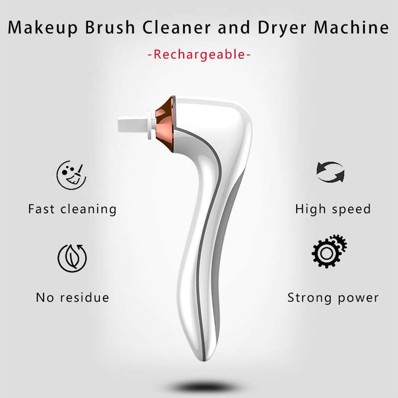 Electric Scrubber Make-Up Brush Cleaning Machine Automatic Dryer USB Rechargeable Make-Up Brush C...