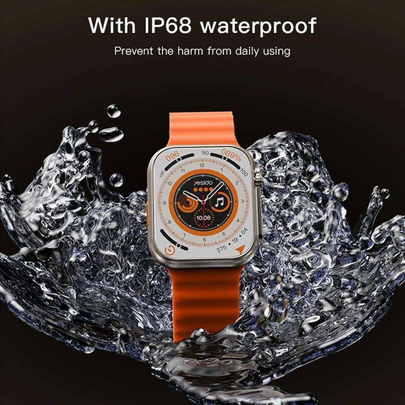 Yesido IO19 2 inch IPS Screen IP68 Waterproof Smart Watch, Support Blood Pressure Monitoring / EC...