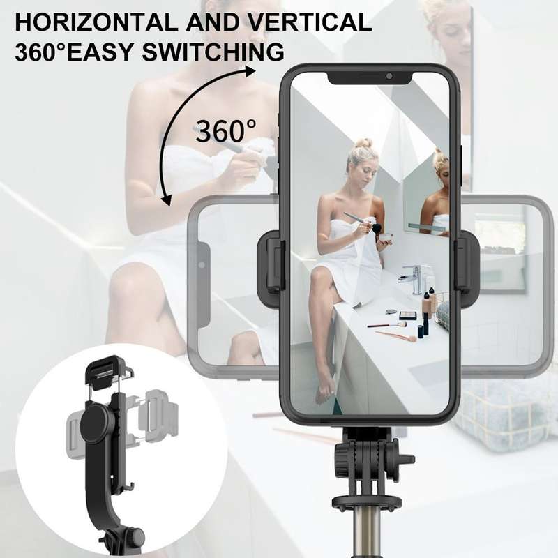 Q03 Bluetooth Remote Control Tripod Selfie Stick Phone Holder (White)