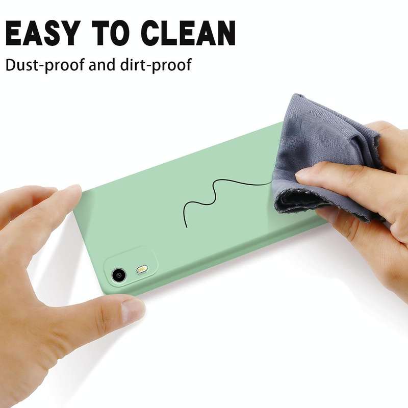 For Nokia C12 / C12 Pro / C12 Plus Pure Color Liquid Silicone Shockproof Phone Case(Green)