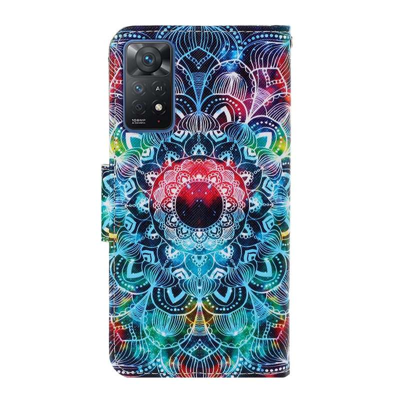 For Xiaomi Redmi Note 11 Pro 4G Colored Drawing Pattern Flip Leather Case(Mandala)