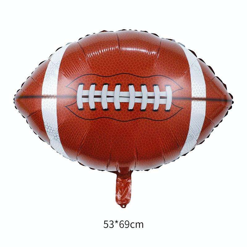 8 PCS Ball Team Game Sports Themed Party Decoration Balloons,Style: Large Rugby