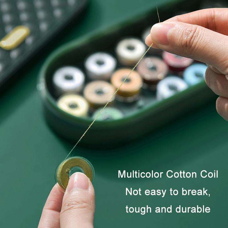 25 in 1 Home Portable Sewing Set Needle and Thread Storage Box(Black)