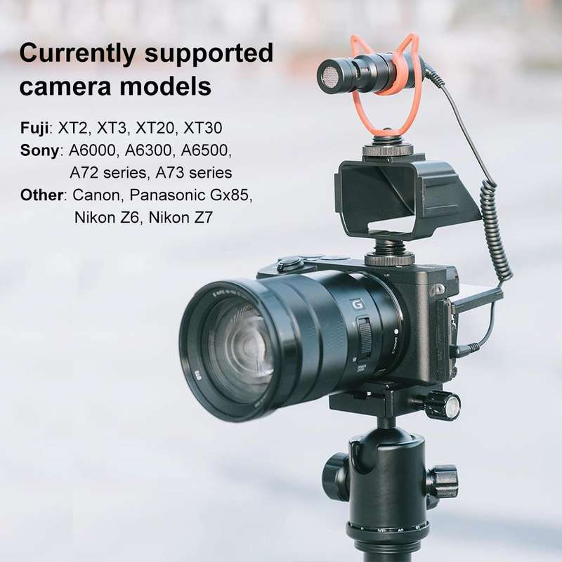 PULUZ Camera Vlog Selfie Flip Screen with Cold Shoe Mount Adapter for Mirrorless Camera(Black)