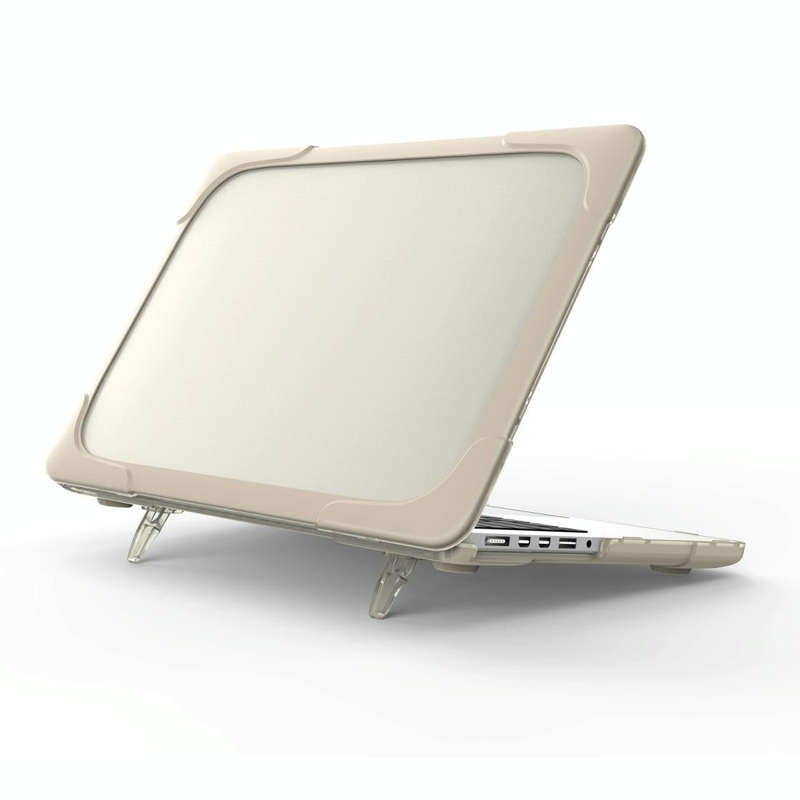 For MacBook Air 13.3 inch A1932 (2018) TPU + PC Two Color Laptop Protective Case(Khaki)