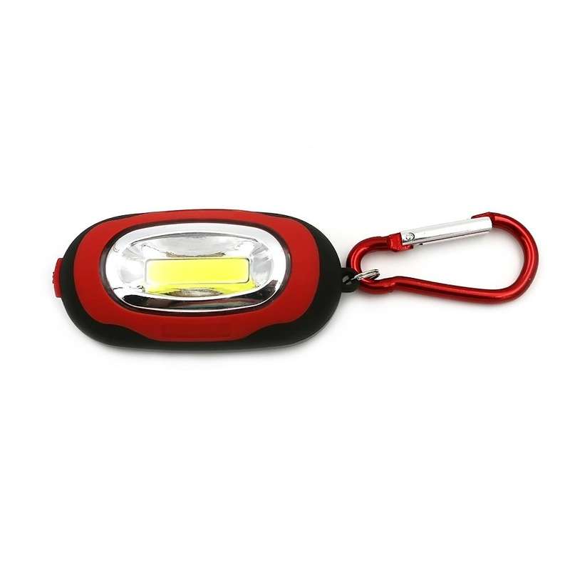 Portable Mini Keychain Pocket Torch COB LED Light Flashlight Lamp with 3 Modes(Yellow)