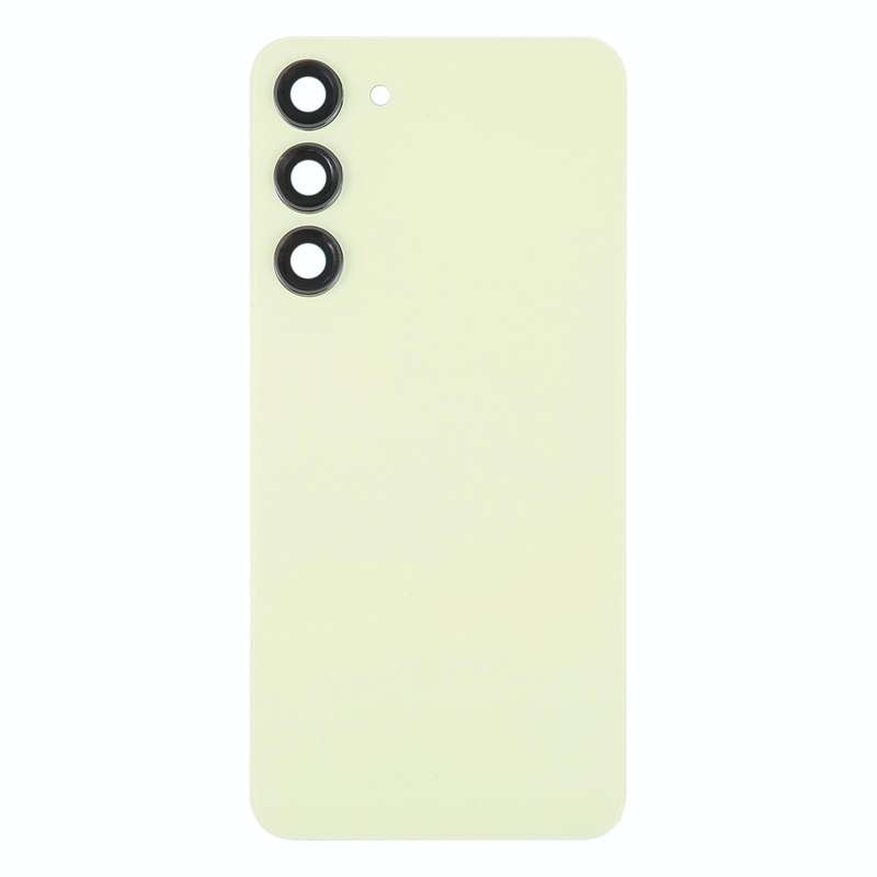 For Samsung Galaxy S23+ SM-S916B OEM Glass Battery Back Cover with Camera Lens Cover(Yellow)