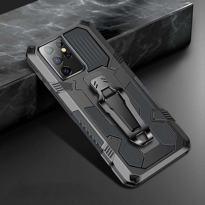 For Samsung Galaxy S21 Ultra 5G Machine Armor Warrior Shockproof PC + TPU Protective Case(Space G...