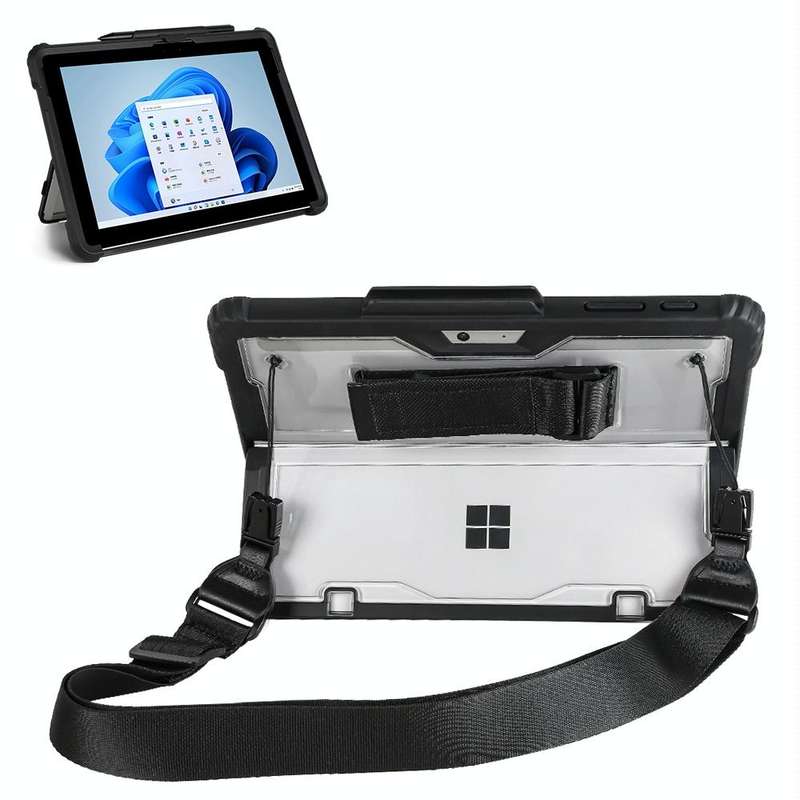 For MicroSoft Surface Pro 8 Acrylic Transparent Hand Shoulder Strap Laptop Case