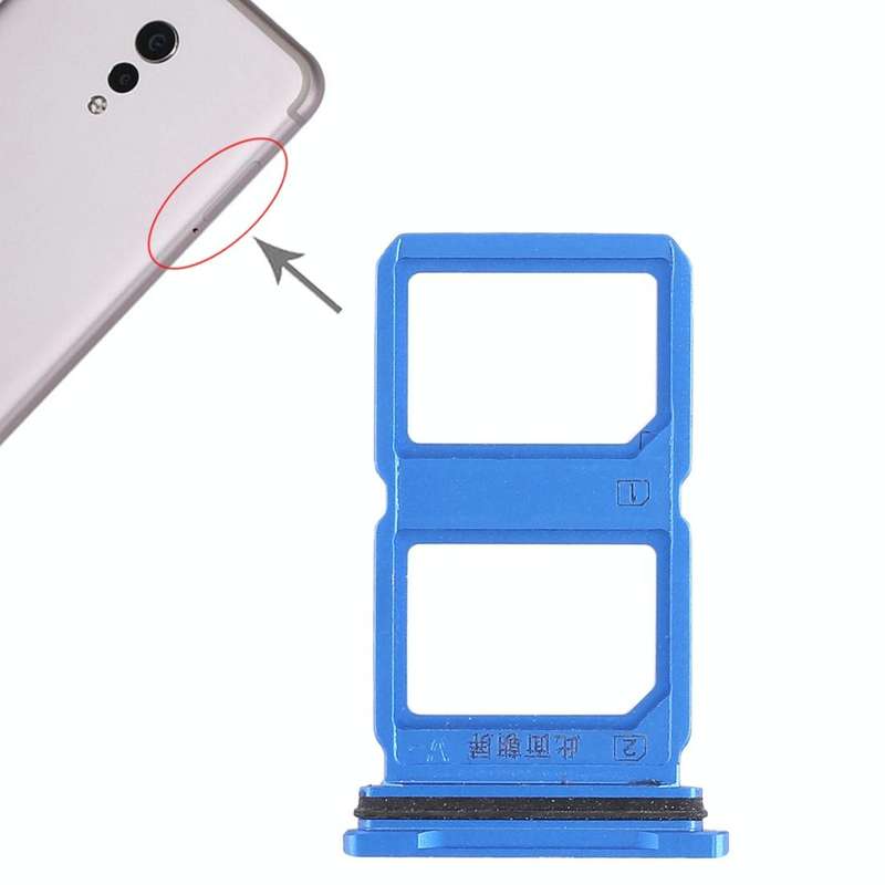 For Vivo Xplay6 2 x SIM Card Tray (Blue)