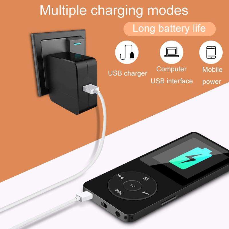 Bluetooth MP3/MP4 Student Walkman Music Player E-Book Playback With 64GB Memory Card