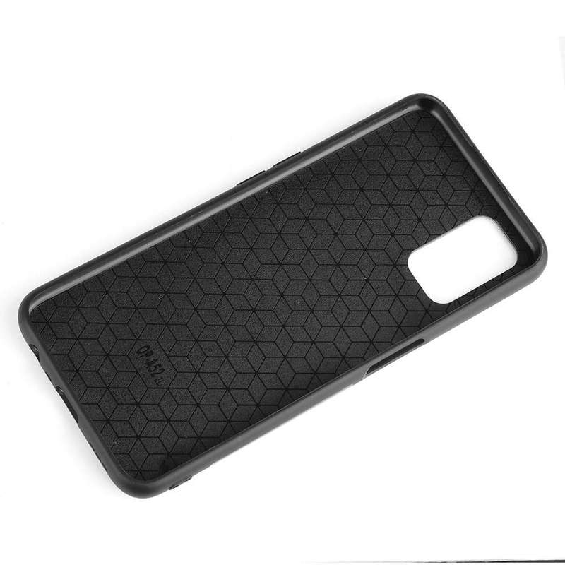 For Oppo A92/A72/A52 Shockproof Sewing Cow Pattern Skin PC + PU + TPU Case(Black)
