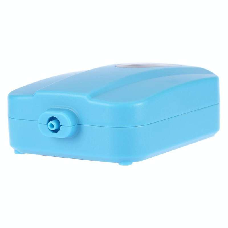 AP003 AC/DC Dual-use Aquarium Oxygen Pump Outdoor Solar Oxygen Pump for Fishing(Sky Blue)