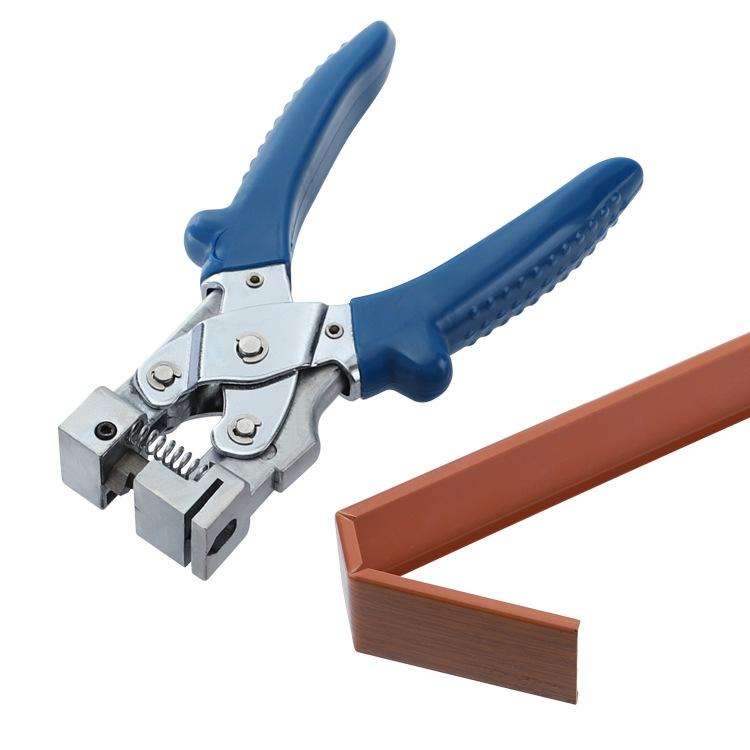 RUITOOL V-shaped Fold Pliers 90 Degree Angle Pliers Clamp Strip Edge Band Strip Pliers(Blue)