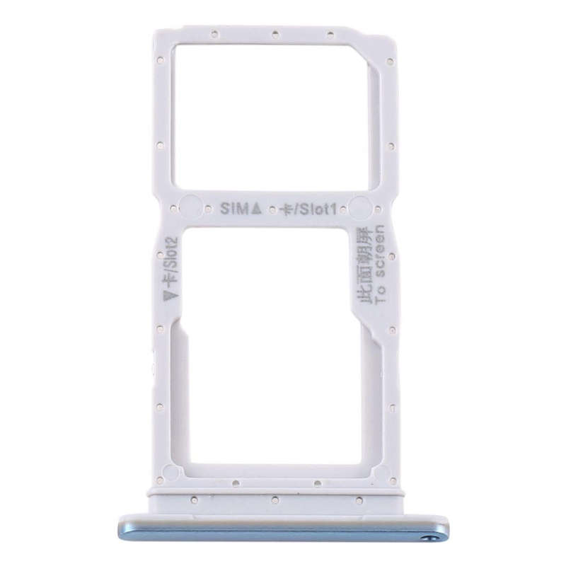 SIM Card Tray + SIM Card Tray / Micro SD Card Tray for Huawei Y9s(Baby Blue)