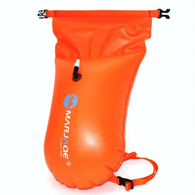 MARJAQE MR802 20L Swimming Inflatable Drift Bag Portable Outdoor Waterproof Storage Bag(Vibrant O...