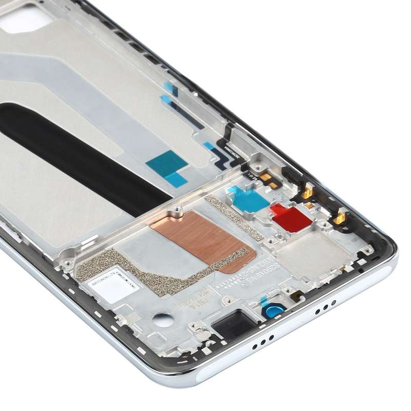 Original Front Housing LCD Frame Bezel Plate for Xiaomi Poco F3 M2012K11AG (White)