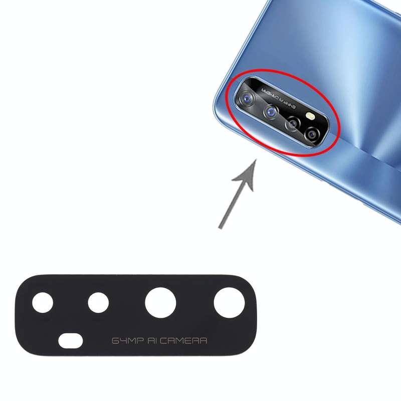 For OPPO Realme 7 10pcs Back Camera Lens