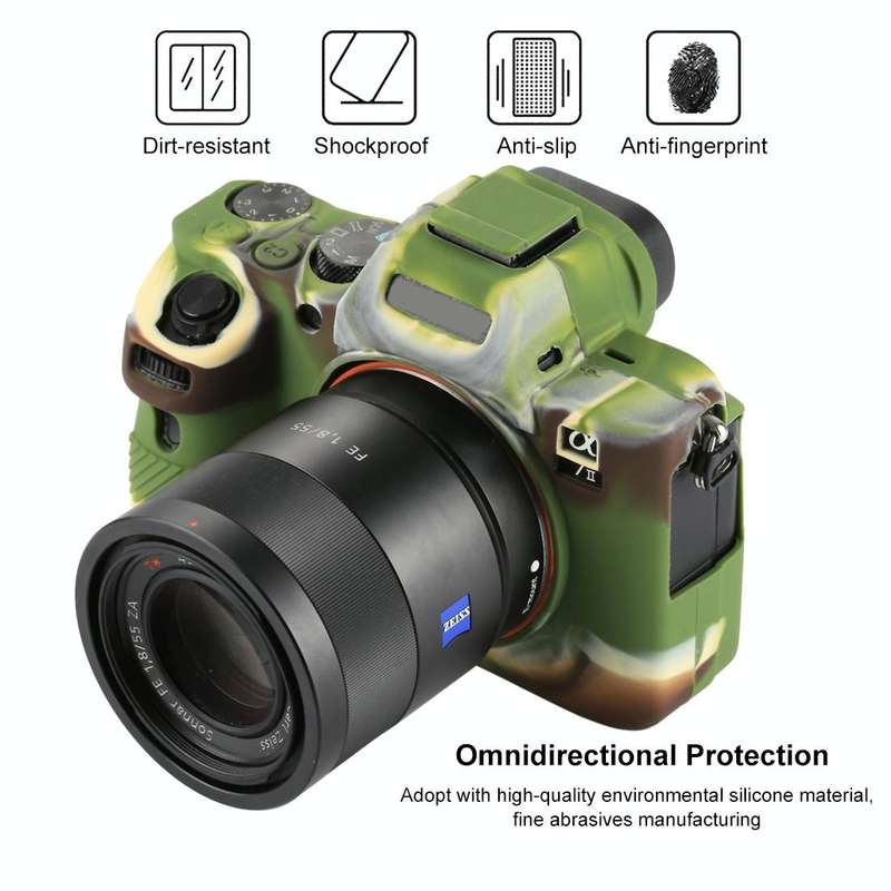 PULUZ Soft Silicone Protective Case for Sony ILCE-7MII / 7SMII / 7RMII