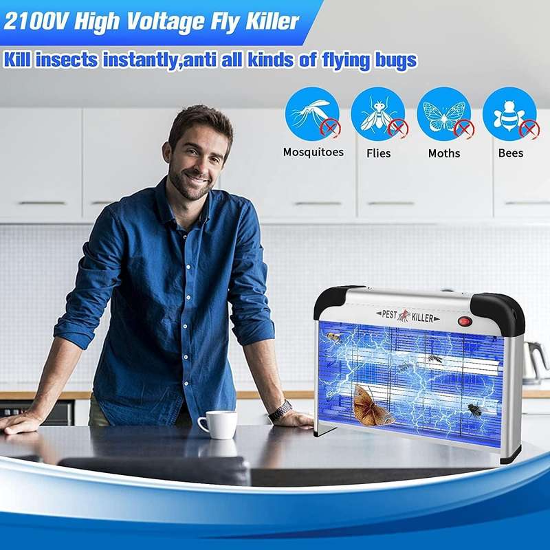 SK611 Indoor Household 20W Electric Shock Mosquito Killer Lamp High Voltage Hotel Fly Killer Lamp...