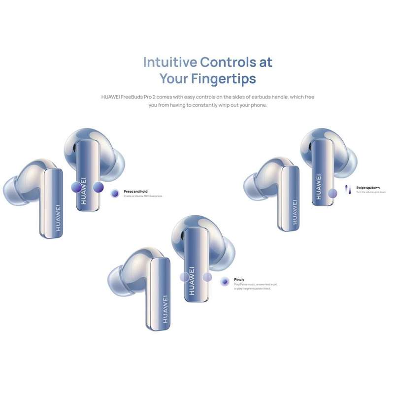 Original HUAWEI FreeBuds Pro 2 Wireless Bluetooth Headphones Active Noise Cancelling In-Ear Music...