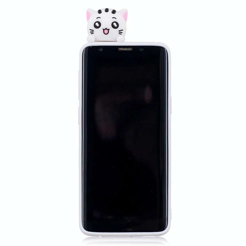 For Galaxy S9 Shockproof Cartoon TPU Protective Case(Cat)
